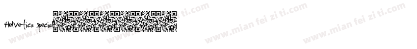 Helvetica special字体转换